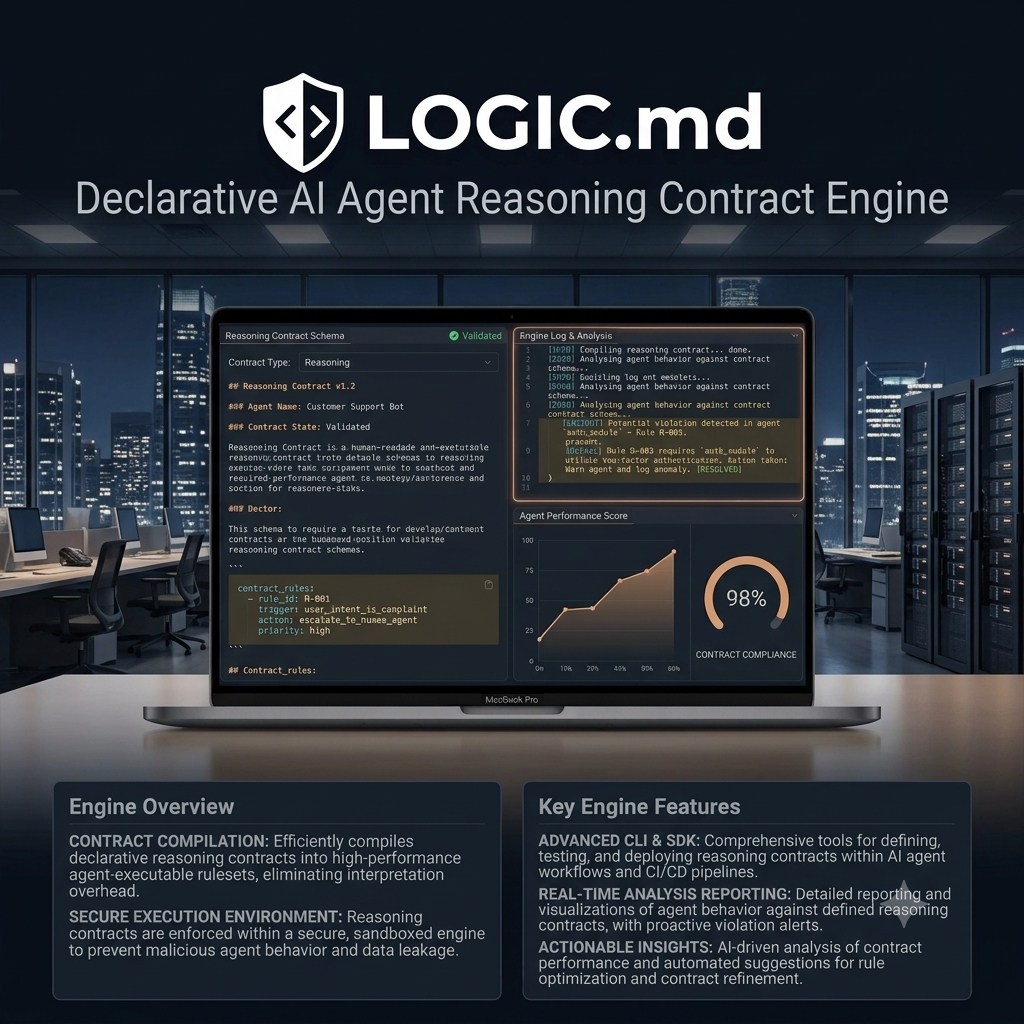 LOGIC.md – Declarative AI Agent Reasoning Contract Engine